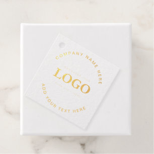 Eenvoudige Minimalistische Aangepaste Logo & Tekst Bedankjes Labels