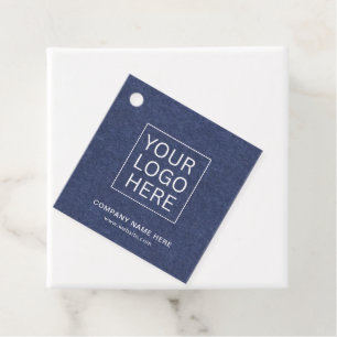 Eenvoudige Minimalistische Aangepaste Logo & Tekst Bedankjes Labels