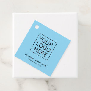 Eenvoudige Minimalistische Aangepaste Logo & Tekst Bedankjes Labels