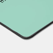 Eenvoudige Minimalistische Aangepaste Logo & Tekst Bureaumat (Hoek)