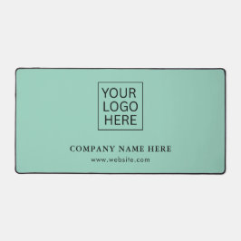 Eenvoudige Minimalistische Aangepaste Logo & Tekst Bureaumat