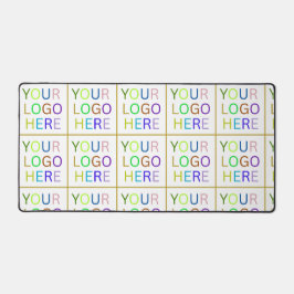 Eenvoudige Minimalistische Aangepaste Logo & Tekst Bureaumat