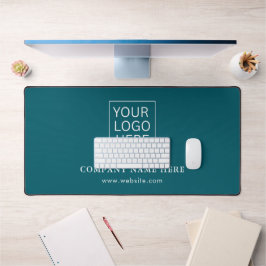 Eenvoudige Minimalistische Aangepaste Logo & Tekst Bureaumat