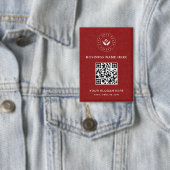 Eenvoudige Minimalistische Aangepaste Logo & Tekst Button (Insitu)