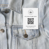 Eenvoudige Minimalistische Aangepaste Logo & Tekst Button (Insitu)