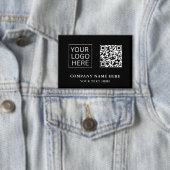 Eenvoudige Minimalistische Aangepaste Logo & Tekst Button (Insitu)