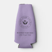 Eenvoudige Minimalistische Aangepaste Logo & Tekst Flesjeskoeler (Voorkant)