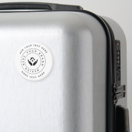 Eenvoudige Minimalistische Aangepaste Logo & Tekst Magneet