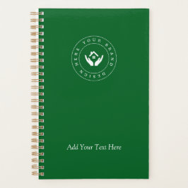 Eenvoudige Minimalistische Aangepaste Logo & Tekst Planner