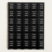 Eenvoudige Minimalistische Aangepaste Logo & Tekst Planner (Voorkant)