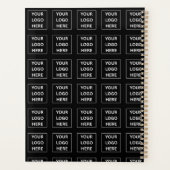 Eenvoudige Minimalistische Aangepaste Logo & Tekst Planner (Achterkant)