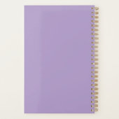 Eenvoudige Minimalistische Aangepaste Logo & Tekst Planner (Achterkant)