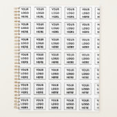 Eenvoudige Minimalistische Aangepaste Logo & Tekst Planner (Voorkant)