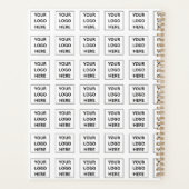 Eenvoudige Minimalistische Aangepaste Logo & Tekst Planner (Achterkant)