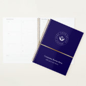 Eenvoudige Minimalistische Aangepaste Logo & Tekst Planner (Display)