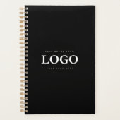 Eenvoudige Minimalistische Aangepaste Logo & Tekst Planner (Voorkant)