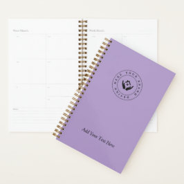 Eenvoudige Minimalistische Aangepaste Logo & Tekst Planner