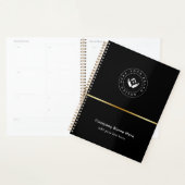 Eenvoudige Minimalistische Aangepaste Logo & Tekst Planner (Display)