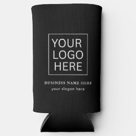 Eenvoudige Minimalistische Aangepaste Logo & Tekst Seltzer Blikjeskoeler