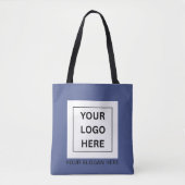 Eenvoudige Minimalistische Aangepaste Logo & Tekst Tote Bag (Voorkant)