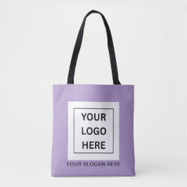 Eenvoudige Minimalistische Aangepaste Logo & Tekst Tote Bag