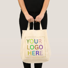 Eenvoudige Minimalistische Aangepaste Logo & Tekst Tote Bag