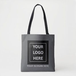 Eenvoudige Minimalistische Aangepaste Logo & Tekst Tote Bag