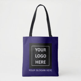 Eenvoudige Minimalistische Aangepaste Logo & Tekst Tote Bag