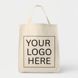 Eenvoudige Minimalistische Aangepaste Logo & Tekst Tote Bag