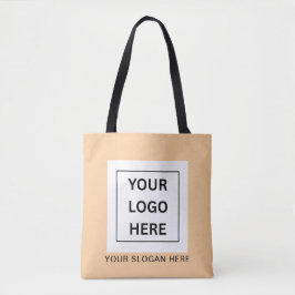 Eenvoudige Minimalistische Aangepaste Logo & Tekst Tote Bag