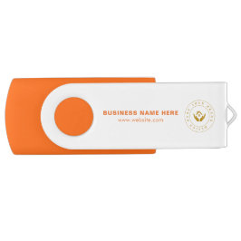 Eenvoudige Minimalistische Aangepaste Logo & Tekst USB Stick
