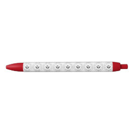 Eenvoudige Minimalistische Aangepaste Logo & Tekst Zwarte Inkt Pen