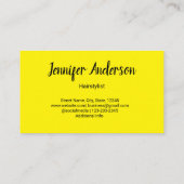 Eenvoudige minimalistische aangepaste logo witte h visitekaartje (Achterkant)