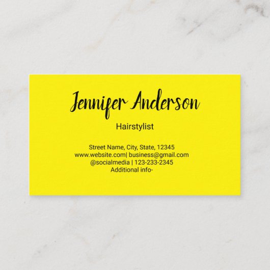 Eenvoudige minimalistische aangepaste logo witte h visitekaartje (Achterkant)