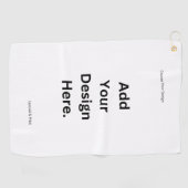 Eenvoudige minimalistische aangepaste moderne klas golfhanddoek (Horizontaal)