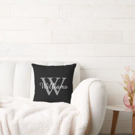 Eenvoudige Minimalistische Aangepaste Monogram Naa Kussen