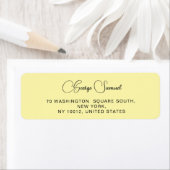 Eenvoudige minimalistische aangepaste retouradresl etiket (Insitu)