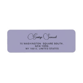 Eenvoudige minimalistische aangepaste retouradresl etiket