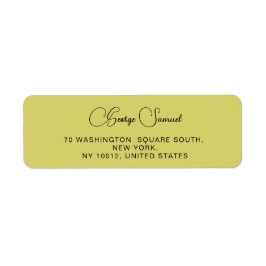 Eenvoudige minimalistische aangepaste retouradresl etiket