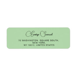 Eenvoudige minimalistische aangepaste retouradresl etiket