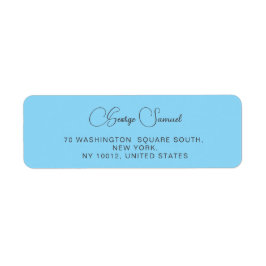 Eenvoudige minimalistische aangepaste retouradresl etiket
