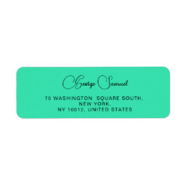 Eenvoudige minimalistische aangepaste retouradresl etiket