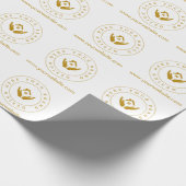 Eenvoudige minimalistische aangepaste zakelijke Lo Cadeaupapier (Hoek)