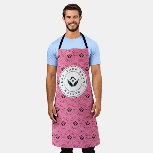 Eenvoudige minimalistische aangepaste zakelijke Lo Schort (Gedragen)