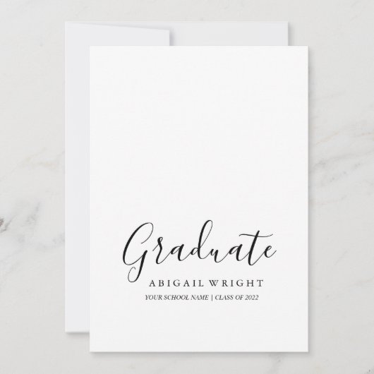 Eenvoudige minimalistische aankondiging van het Af (Voorkant)