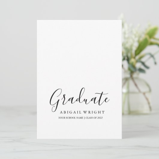 Eenvoudige minimalistische aankondiging van het Af (Staand voorkant)