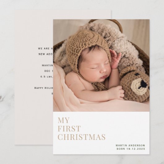 eenvoudige minimalistische aankondiging van vakant (Voorkant / Achterkant)