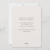 eenvoudige minimalistische aankondiging van vakant (Achterkant)