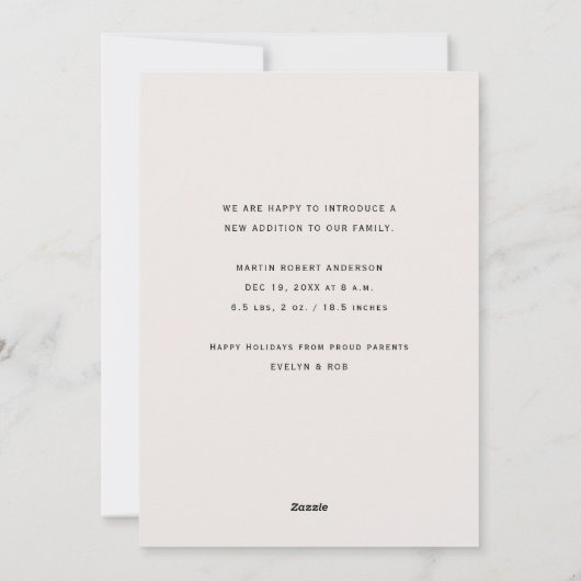 eenvoudige minimalistische aankondiging van vakant (Achterkant)