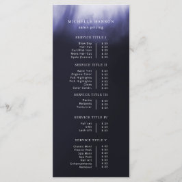 Eenvoudige minimalistische Abstracte blauw Paarse  Menu